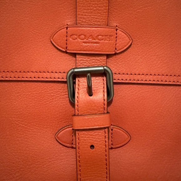 NWT Coach Hudson Messenger Bag Natural Leather - Picture 10 of 13